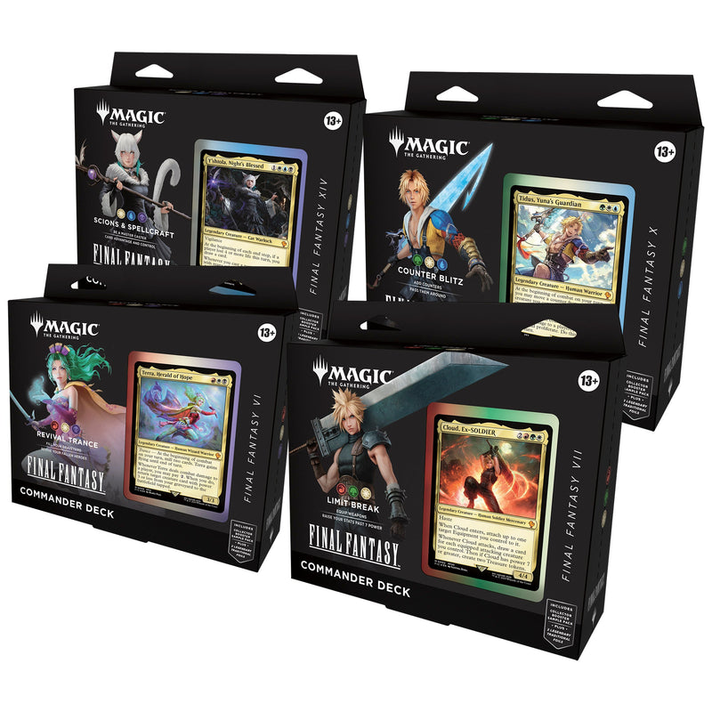 Magic: The Gathering - Final Fantasy Commander Deck (Set of 4)