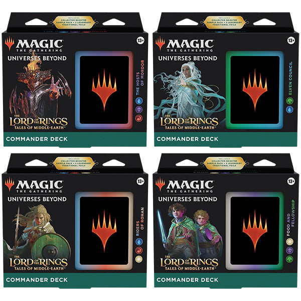 Magic: The Gathering Universes Beyond - Lord of the Rings: Tales of Middle-Earth - Commander Decks (Set of 4)