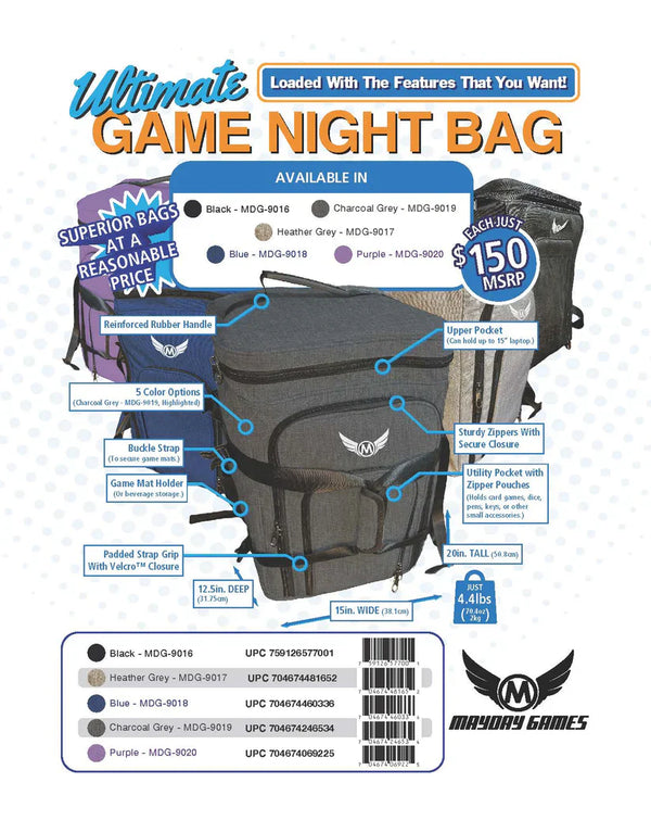 Mayday Games Ultimate Game Night Bag